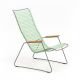 Chaise longue coloris vert sauge CLICK Houe