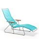 Transat inclinable coloris turquoise CLICK Houe