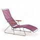 Transat inclinable coloris violet foncé CLICK Houe