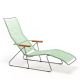 Transat inclinable coloris vert sauge CLICK Houe