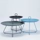 Tables basses de jardin Ø 70 cm, 60 cm et 45 cm EYELET Houe