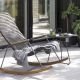 Table basse de jardin EYELET et rocking chair CLICK Houe