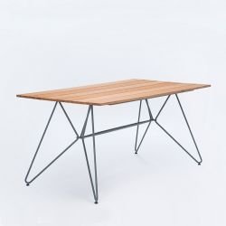 Table rectangulaire en bambou longueur 160 cm SKETCH Houe