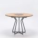 Table ronde en bambou & granit Ø 110 cm CIRCLE Houe