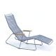 Chaise longue sunrocker coloris bleu pigeon CLICK Houe