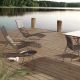 Chaises longues sunrocker coloris noir CLICK Houe