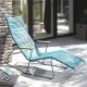 Chaise longue sunrocker coloris turquoise CLICK Houe