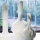 Vases XXL blancs hauteurs 65 cm et 100 cm FLASK CHEMISTUBE Vondom