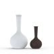 Vases XXL blanc 100 cm et bronze 65 cm FLASK CHEMISTUBE Vondom