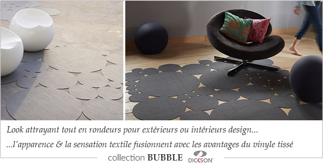 Bubble, collections de tapis pour l'intérieur et l'extérieur Dickson