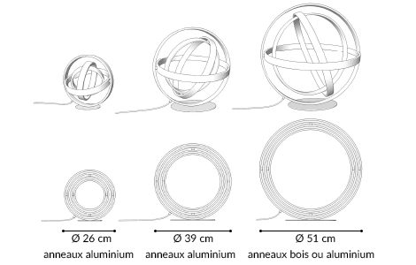 schéma technique de la lampe de table B 612 Henri Bursztyn