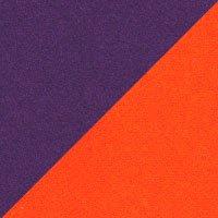 Assise violet-Vilano, dossier mandarine-Felt 624