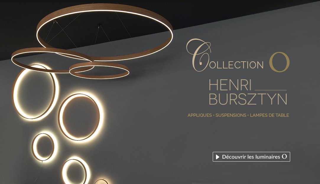 Découvrir la collection de lampes LED O du designer français Henri Bursztyn