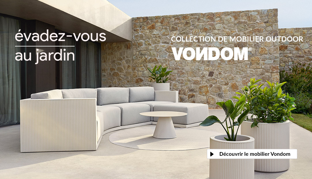 Découvrir les nouveautés 2023 de mobilier de jardin design de la marque espagnole Vondom