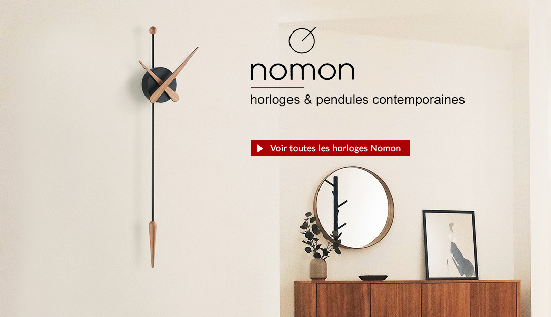Voir toutes les horloges et pendules design contemporain Nomon